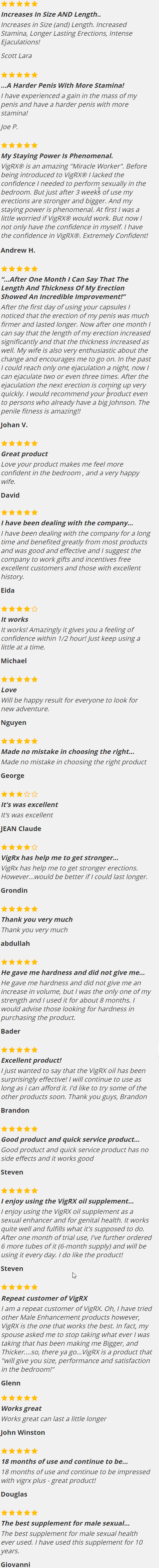 VigRX Reviews